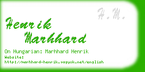 henrik marhhard business card